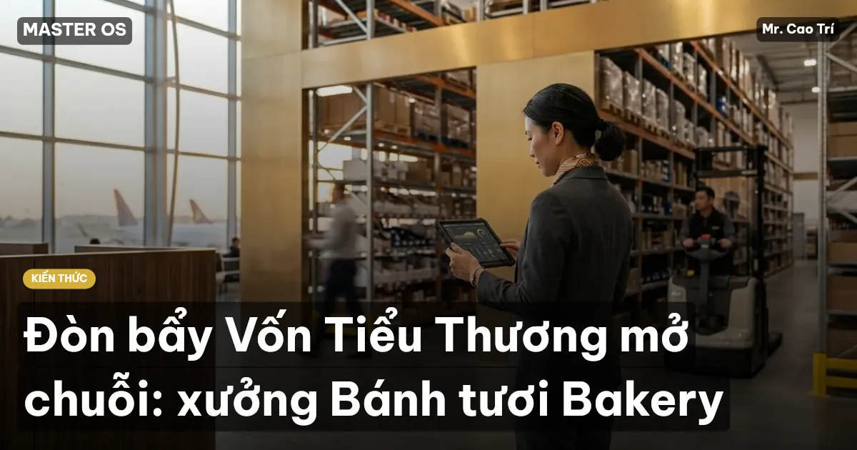 Đòn bẩy Vốn Tiểu Thương mở chuỗi: xưởng Bánh tươi Bakery