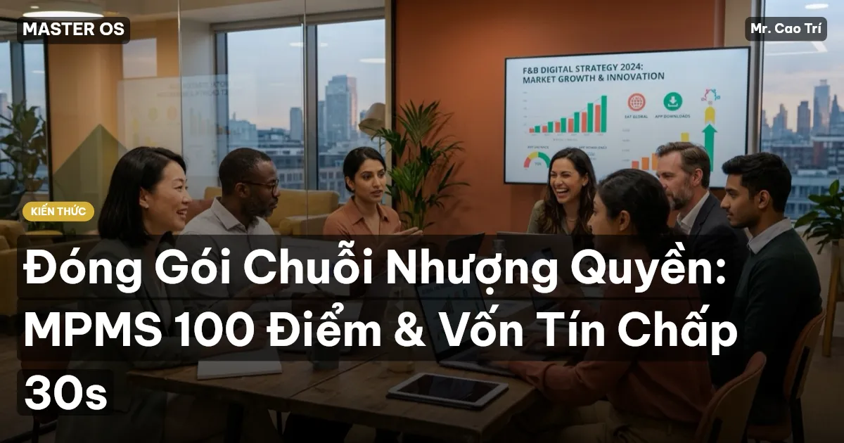 Đóng Gói Chuỗi Nhượng Quyền: MPMS 100 Điểm & Vốn Tín Chấp 30s