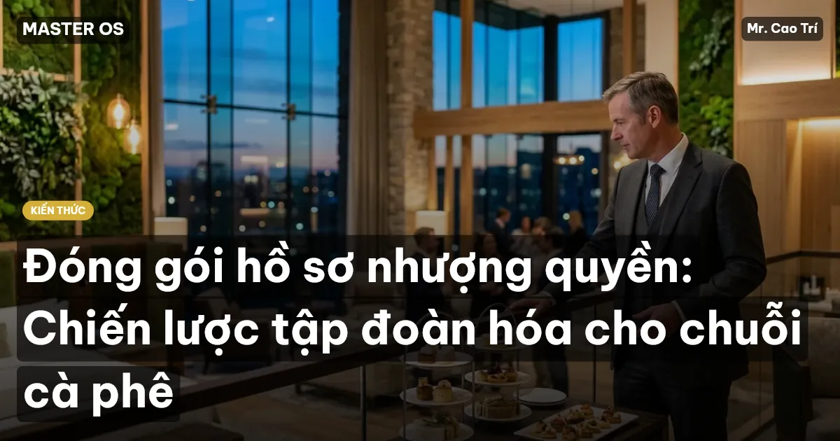 Đóng gói hồ sơ nhượng quyền: Chiến lược tập đoàn hóa cho chuỗi cà phê