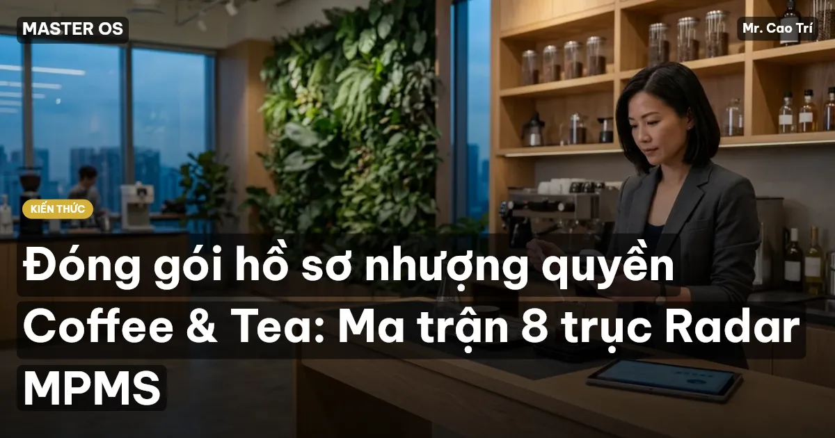 Đóng gói hồ sơ nhượng quyền Coffee & Tea: Ma trận 8 trục Radar MPMS