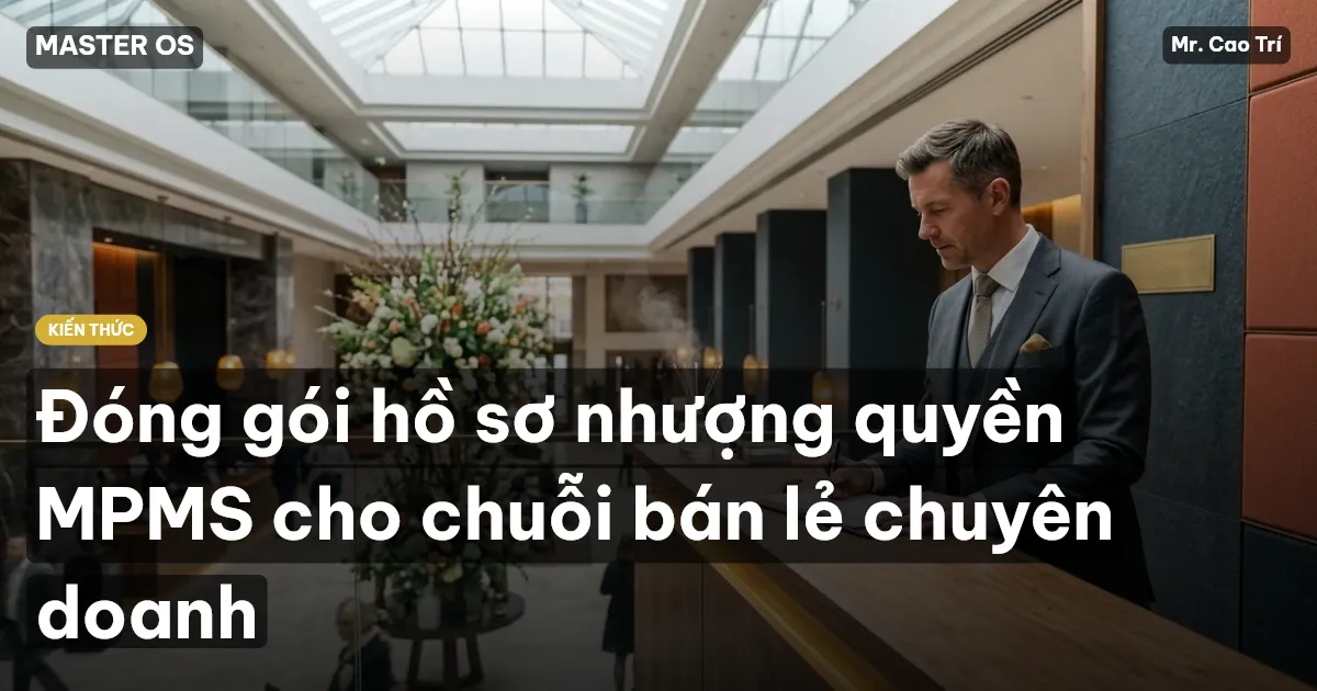Đóng gói hồ sơ nhượng quyền MPMS cho chuỗi bán lẻ chuyên doanh