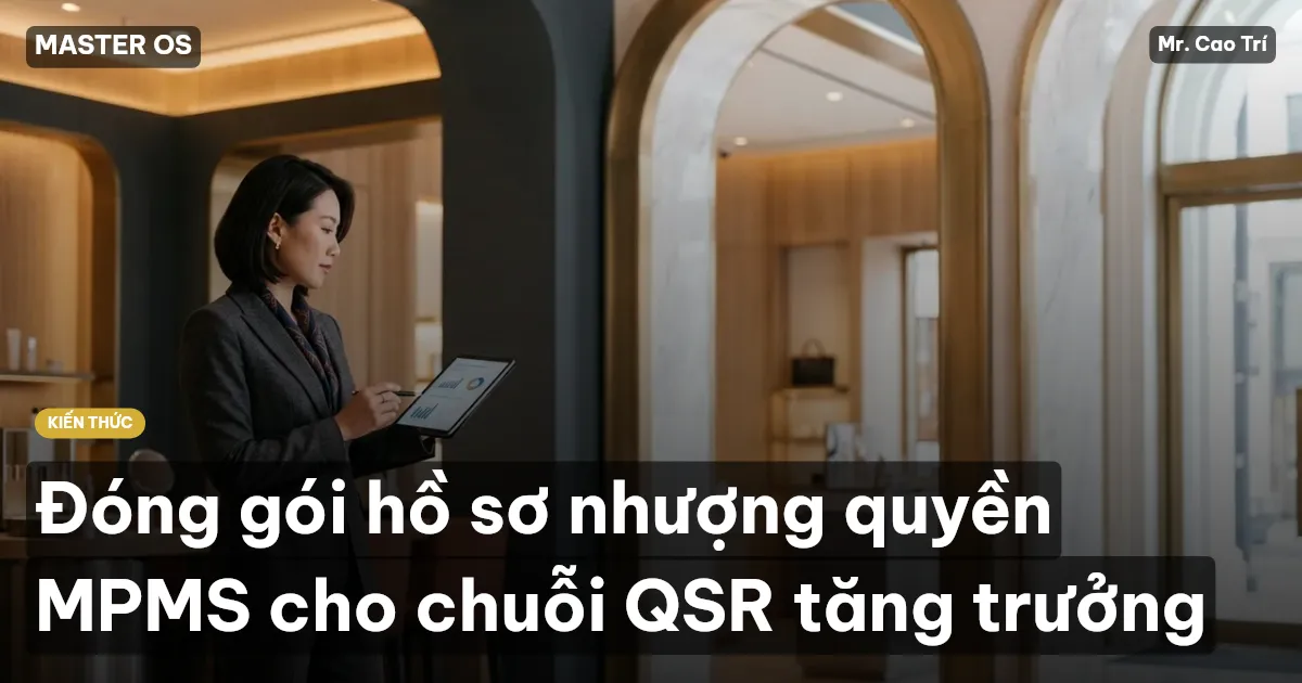 Đóng gói hồ sơ nhượng quyền MPMS cho chuỗi QSR tăng trưởng