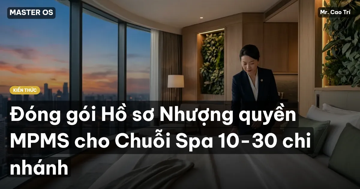 Đóng gói Hồ sơ Nhượng quyền MPMS cho Chuỗi Spa 10-30 chi nhánh