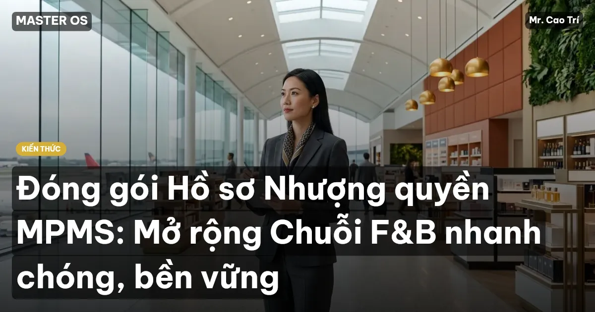 Đóng gói Hồ sơ Nhượng quyền MPMS: Mở rộng Chuỗi F&B nhanh chóng, bền vững