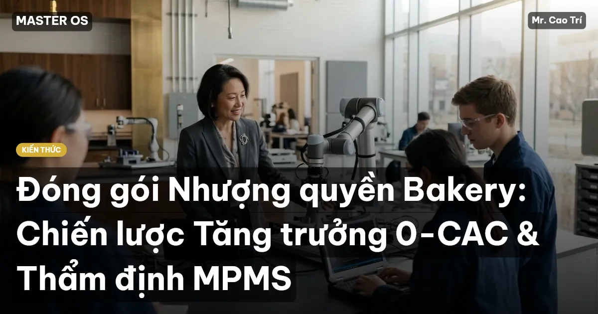 Đóng gói Nhượng quyền Bakery: Chiến lược Tăng trưởng 0-CAC & Thẩm định MPMS