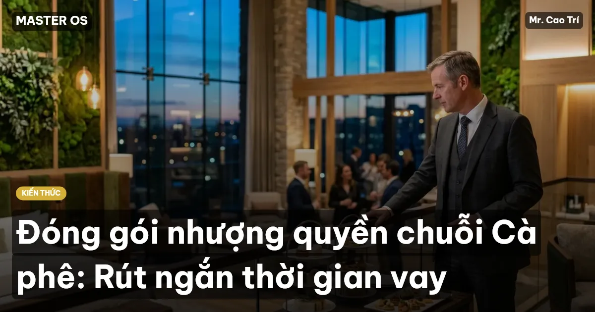 Đóng gói nhượng quyền chuỗi Cà phê: Rút ngắn thời gian vay