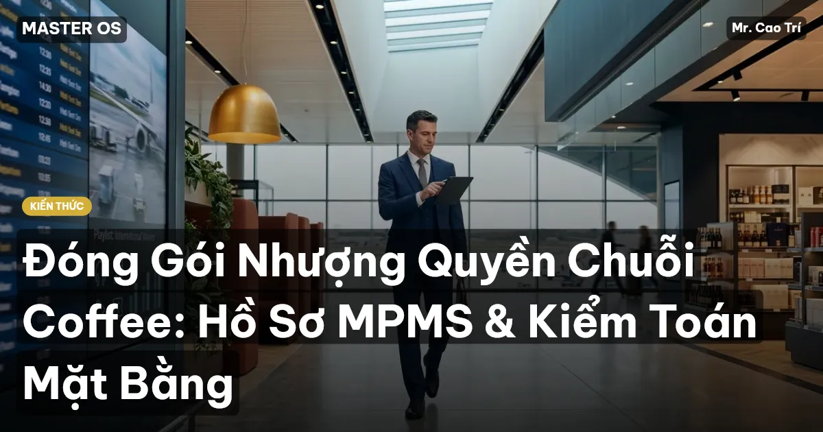 Đóng Gói Nhượng Quyền Chuỗi Coffee: Hồ Sơ MPMS & Kiểm Toán Mặt Bằng