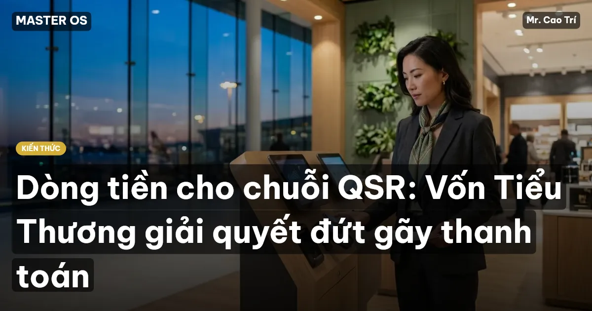 Dòng tiền cho chuỗi QSR: Vốn Tiểu Thương giải quyết đứt gãy thanh toán