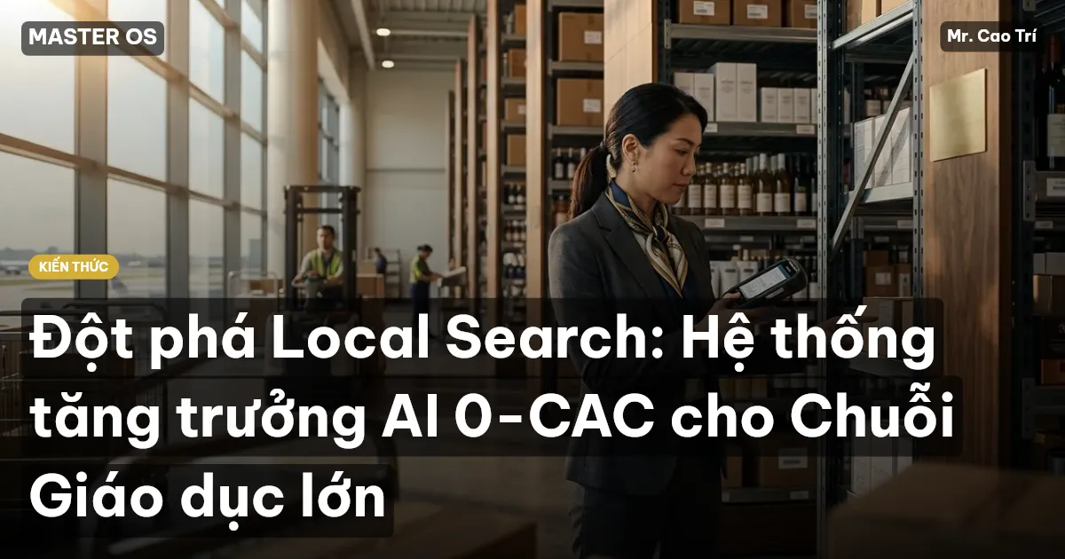 Đột phá Local Search: Hệ thống tăng trưởng AI 0-CAC cho Chuỗi Giáo dục lớn