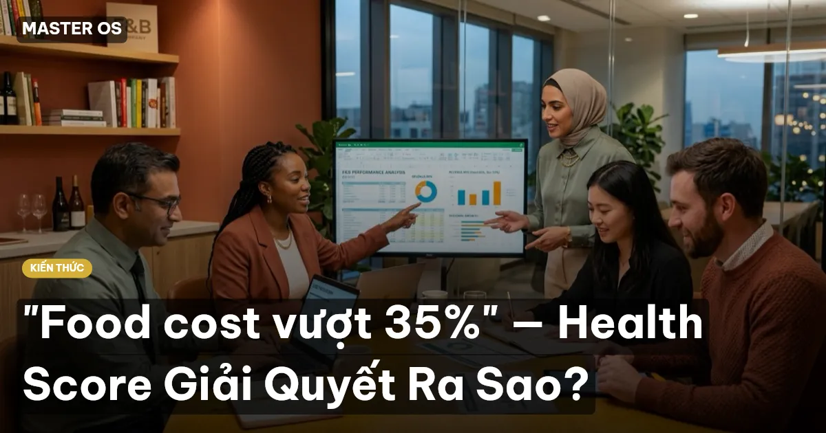 "Food cost vượt 35%" — Health Score Giải Quyết Ra Sao?