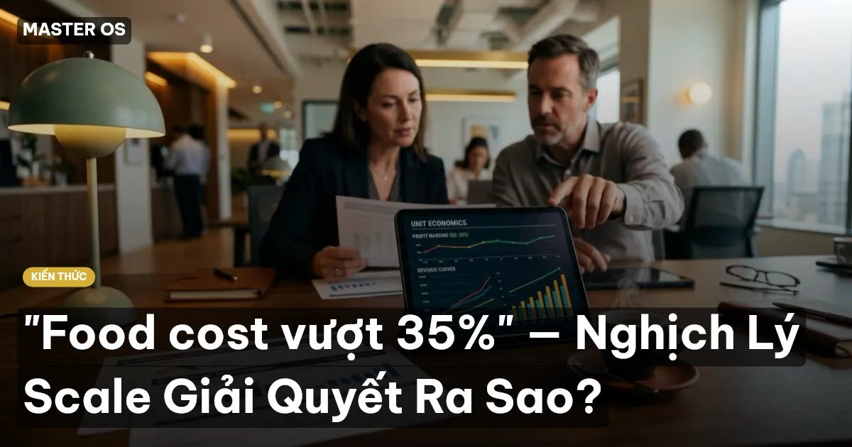 "Food cost vượt 35%" — Nghịch Lý Scale Giải Quyết Ra Sao?
