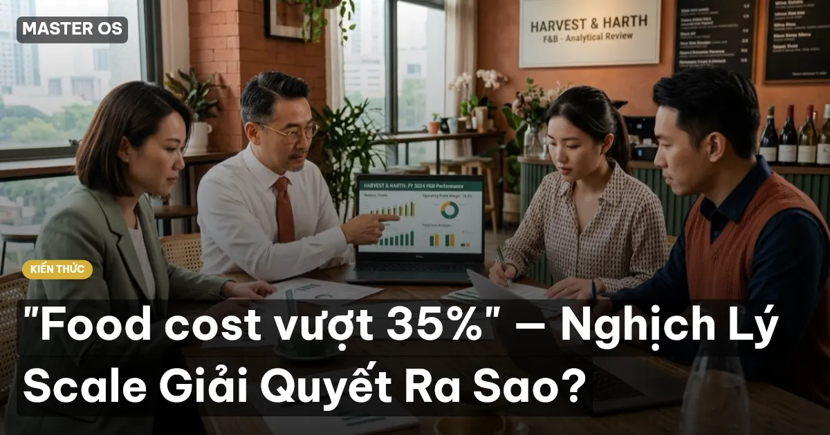 "Food cost vượt 35%" — Nghịch Lý Scale Giải Quyết Ra Sao?