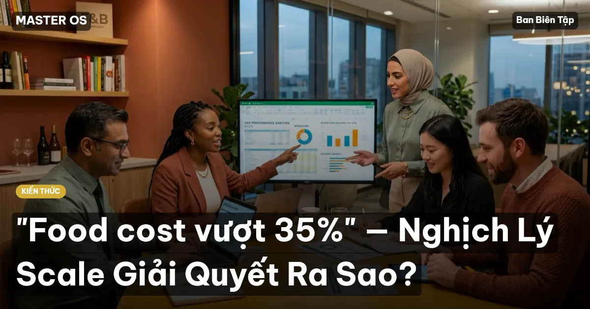 "Food cost vượt 35%" — Nghịch Lý Scale Giải Quyết Ra Sao?