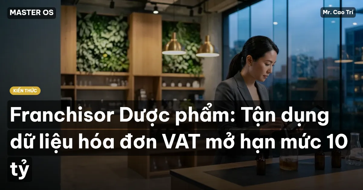 Franchisor Dược phẩm: Tận dụng dữ liệu hóa đơn VAT mở hạn mức 10 tỷ