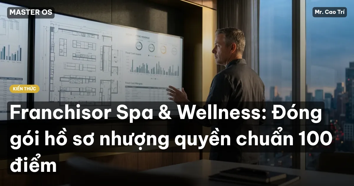 Franchisor Spa & Wellness: Đóng gói hồ sơ nhượng quyền chuẩn 100 điểm