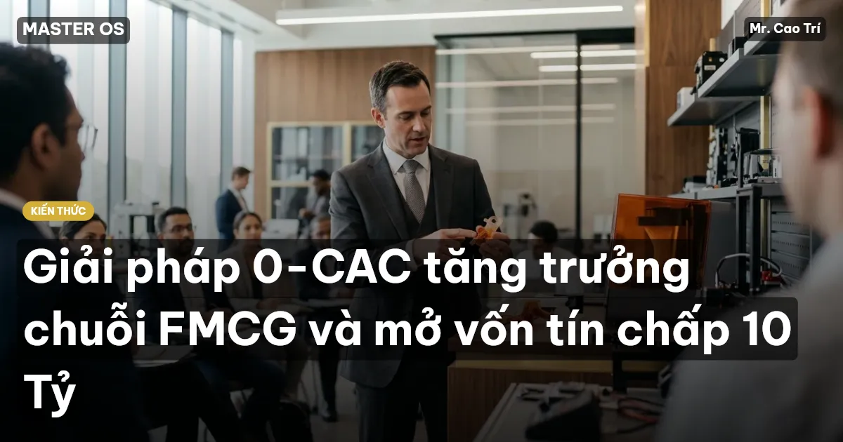 Giải pháp 0-CAC tăng trưởng chuỗi FMCG và mở vốn tín chấp 10 Tỷ