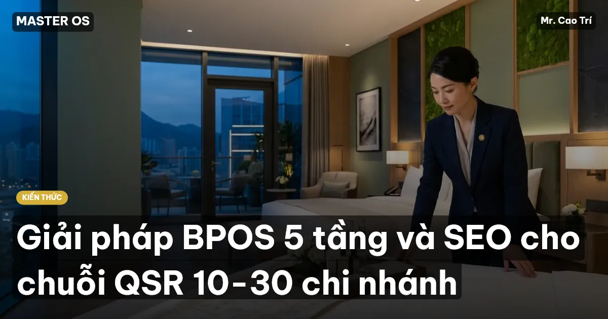 Giải pháp BPOS 5 tầng và SEO cho chuỗi QSR 10-30 chi nhánh
