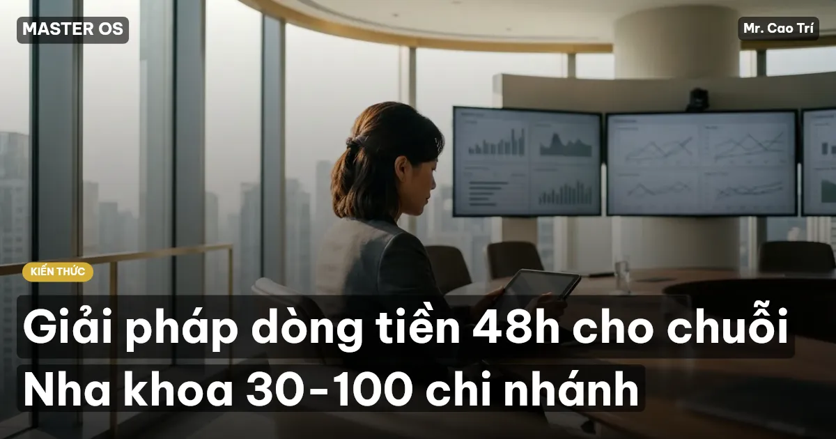 Giải pháp dòng tiền 48h cho chuỗi Nha khoa 30-100 chi nhánh