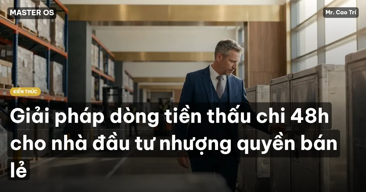 Giải pháp dòng tiền thấu chi 48h cho nhà đầu tư nhượng quyền bán lẻ