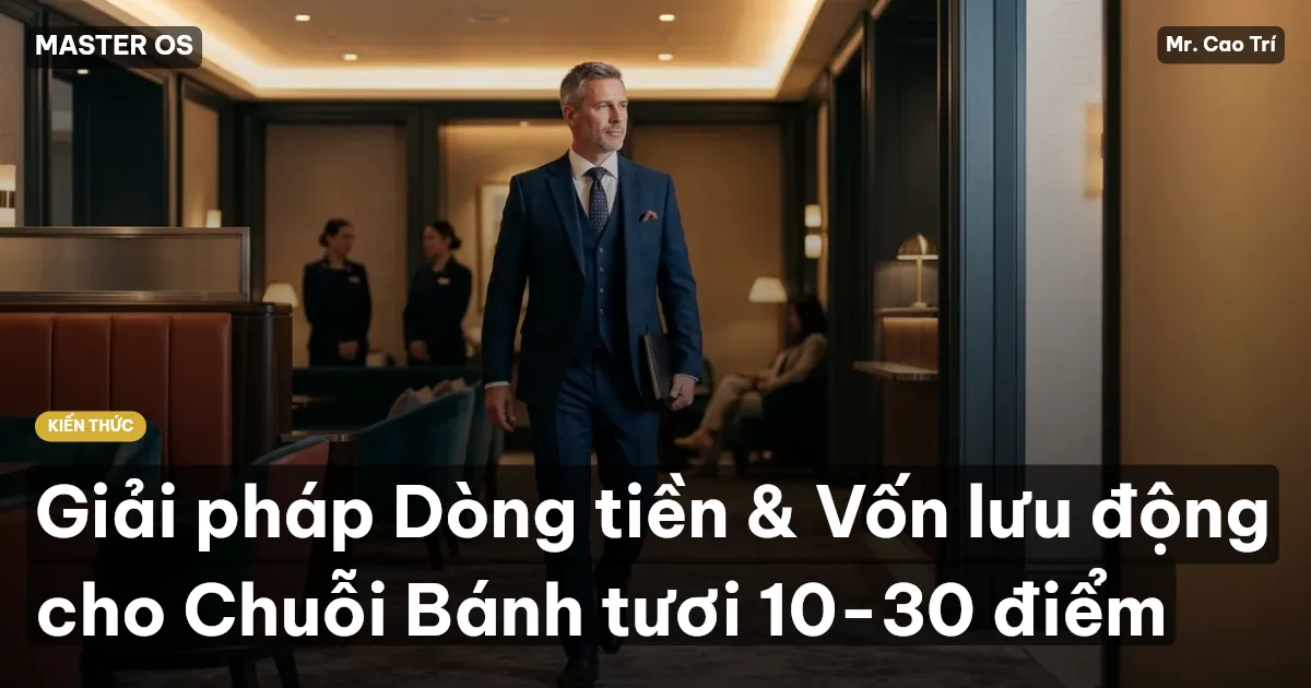 Giải pháp Dòng tiền & Vốn lưu động cho Chuỗi Bánh tươi 10-30 điểm