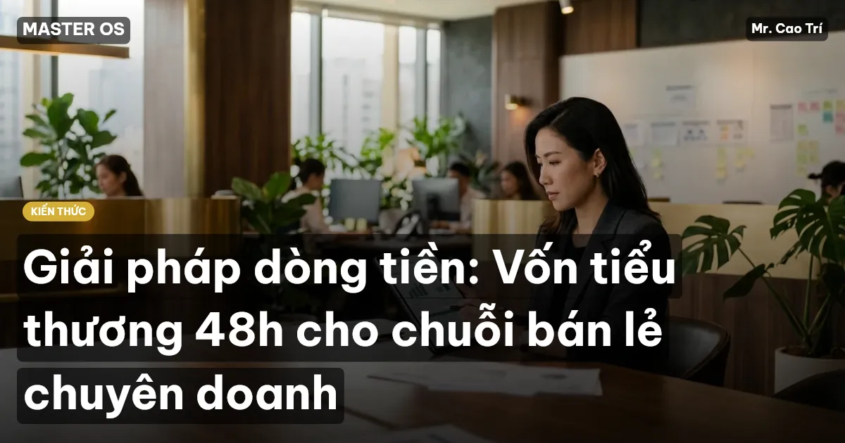 Giải pháp dòng tiền: Vốn tiểu thương 48h cho chuỗi bán lẻ chuyên doanh