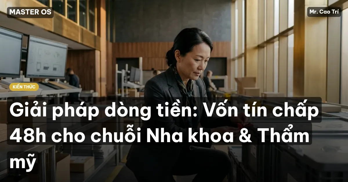 Giải pháp dòng tiền: Vốn tín chấp 48h cho chuỗi Nha khoa & Thẩm mỹ