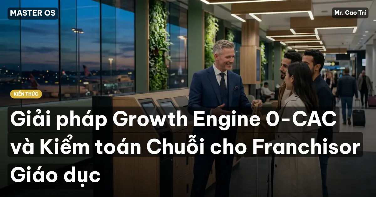 Giải pháp Growth Engine 0-CAC và Kiểm toán Chuỗi cho Franchisor Giáo dục