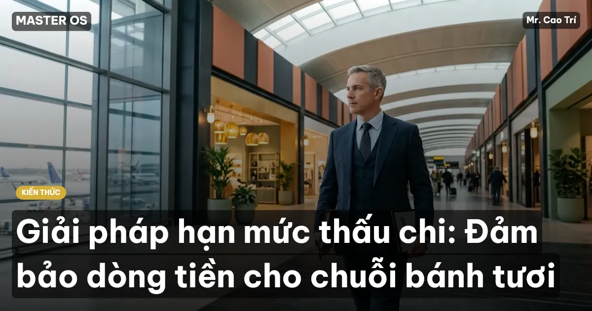 Giải pháp hạn mức thấu chi: Đảm bảo dòng tiền cho chuỗi bánh tươi