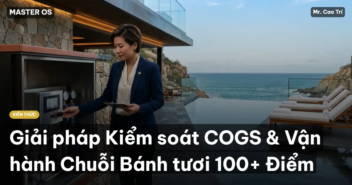 Giải pháp Kiểm soát COGS & Vận hành Chuỗi Bánh tươi 100+ Điểm