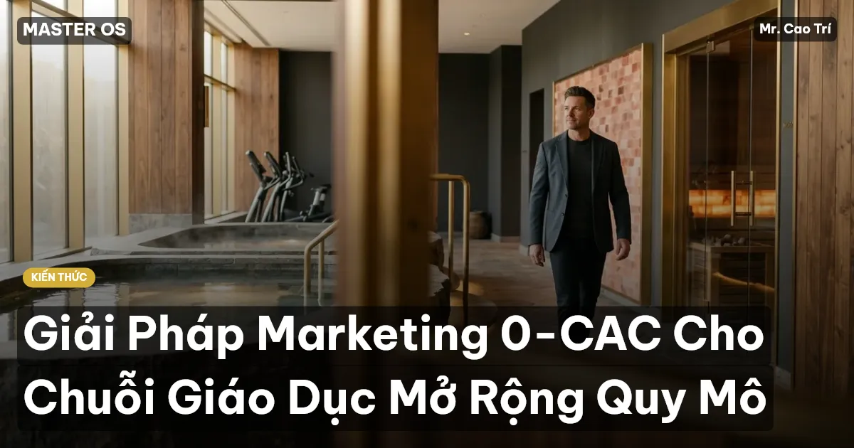 Giải Pháp Marketing 0-CAC Cho Chuỗi Giáo Dục Mở Rộng Quy Mô