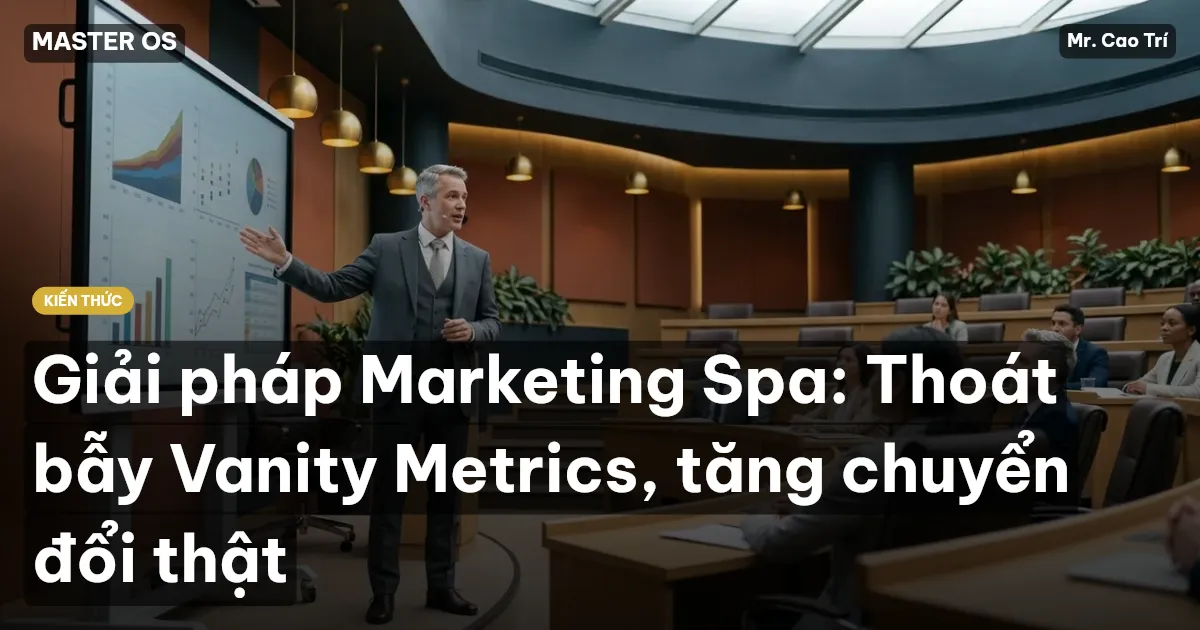 Giải pháp Marketing Spa: Thoát bẫy Vanity Metrics, tăng chuyển đổi thật
