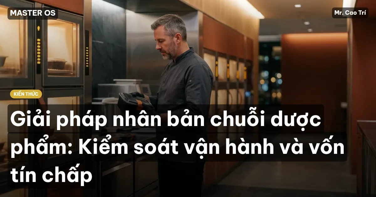 Giải pháp nhân bản chuỗi dược phẩm: Kiểm soát vận hành và vốn tín chấp