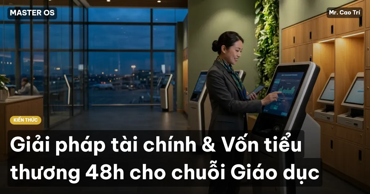 Giải pháp tài chính & Vốn tiểu thương 48h cho chuỗi Giáo dục
