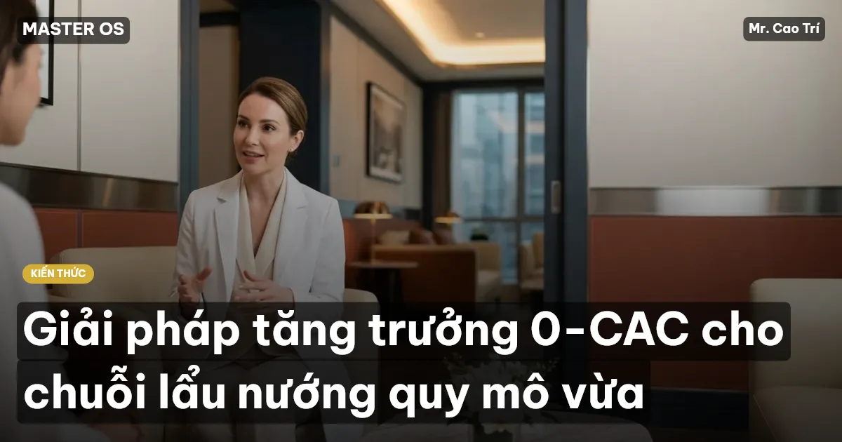 Giải pháp tăng trưởng 0-CAC cho chuỗi lẩu nướng quy mô vừa