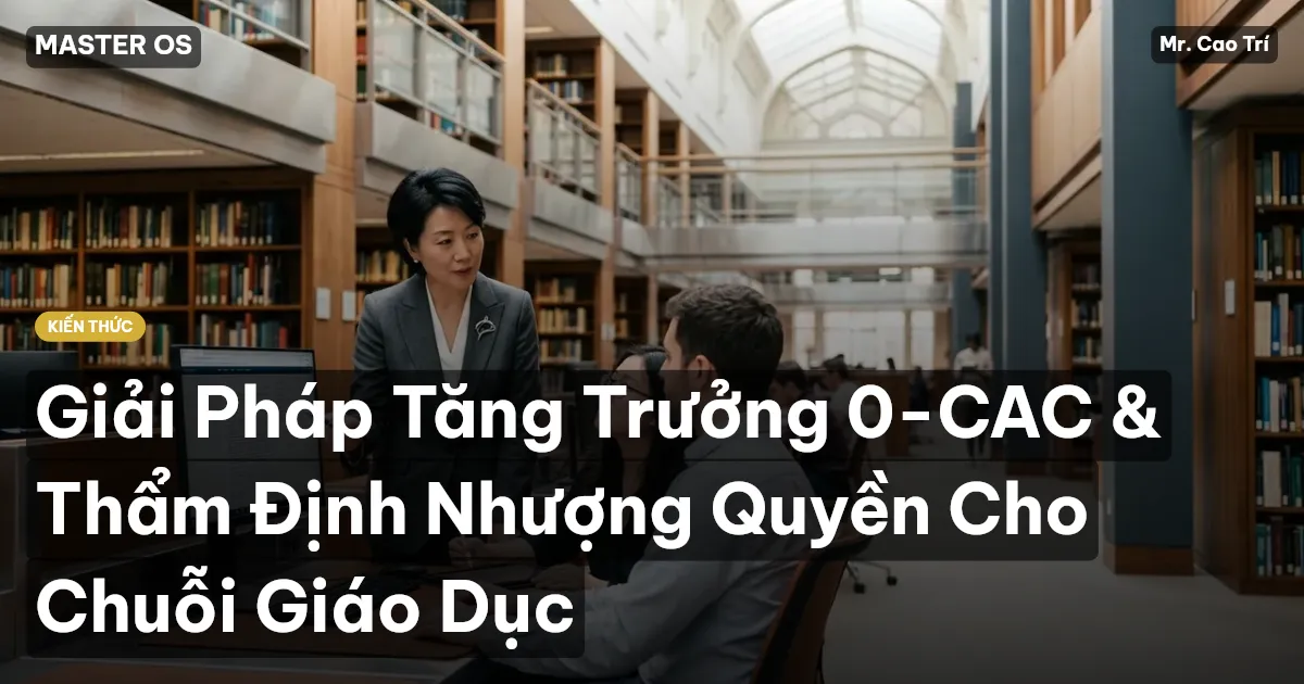 Giải Pháp Tăng Trưởng 0-CAC & Thẩm Định Nhượng Quyền Cho Chuỗi Giáo Dục