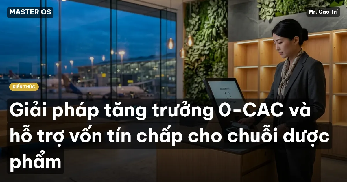Giải pháp tăng trưởng 0-CAC và hỗ trợ vốn tín chấp cho chuỗi dược phẩm