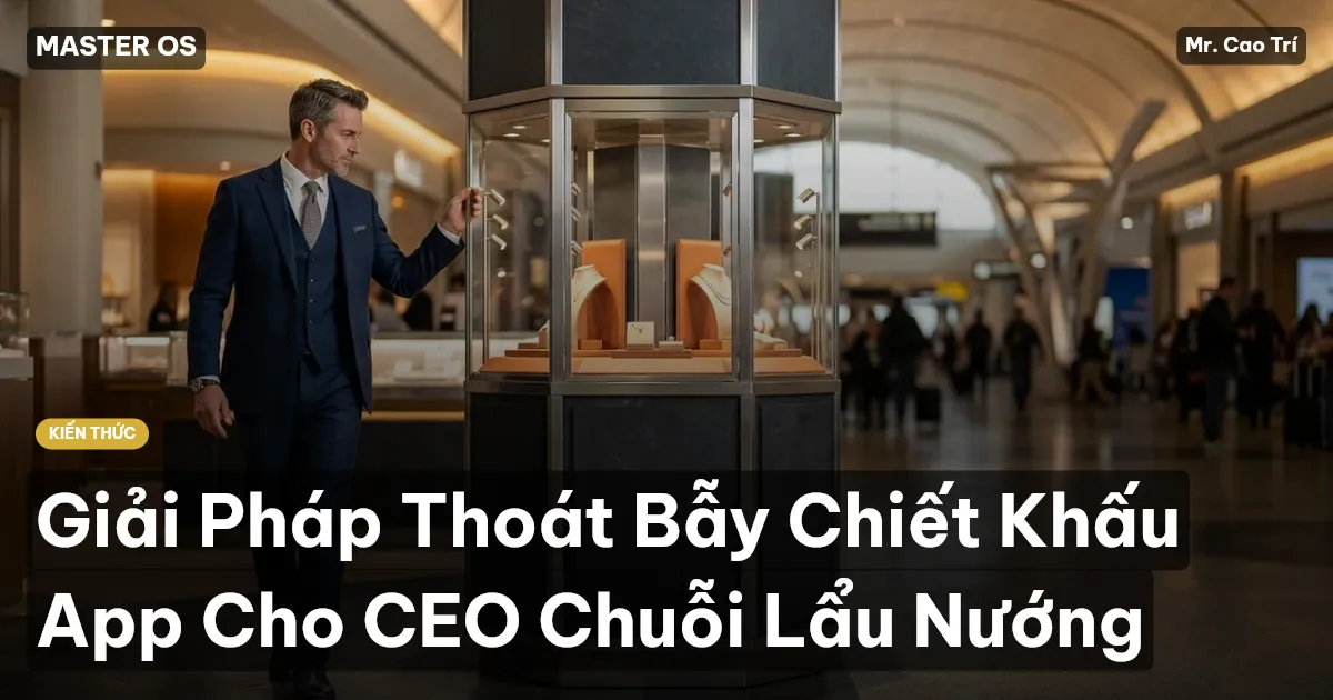 Giải Pháp Thoát Bẫy Chiết Khấu App Cho CEO Chuỗi Lẩu Nướng