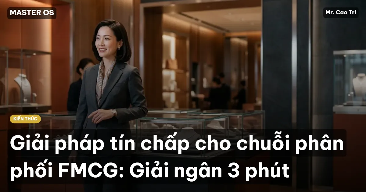 Giải pháp tín chấp cho chuỗi phân phối FMCG: Giải ngân 3 phút