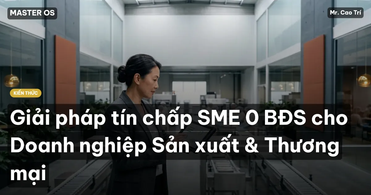 Giải pháp tín chấp SME 0 BĐS cho Doanh nghiệp Sản xuất & Thương mại