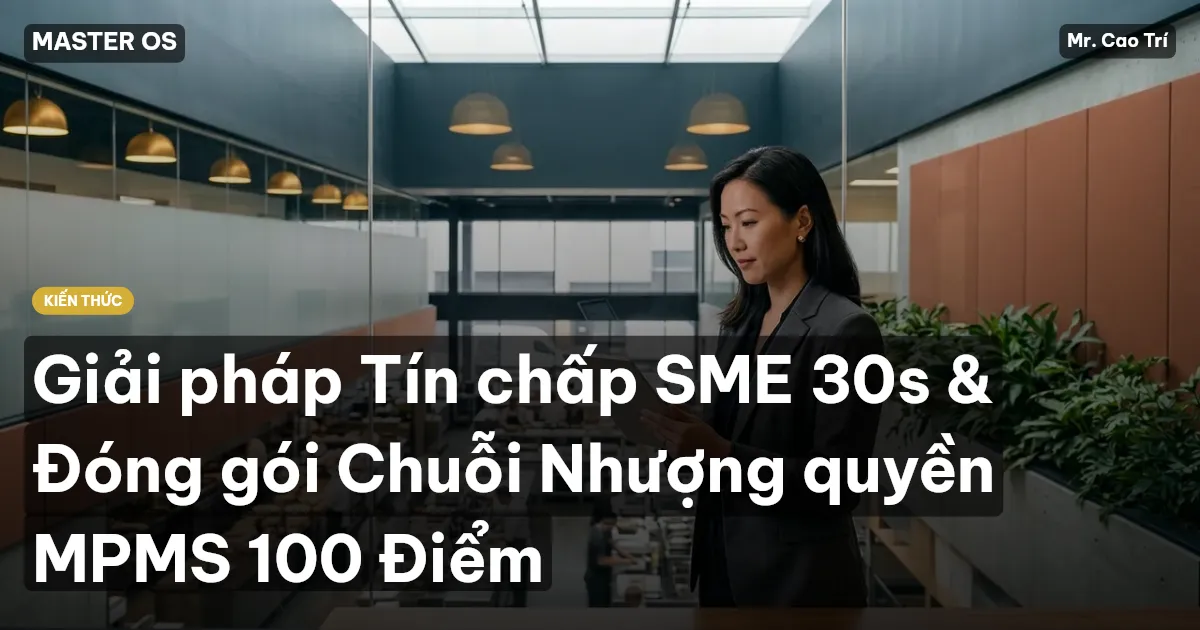Giải pháp Tín chấp SME 30s & Đóng gói Chuỗi Nhượng quyền MPMS 100 Điểm