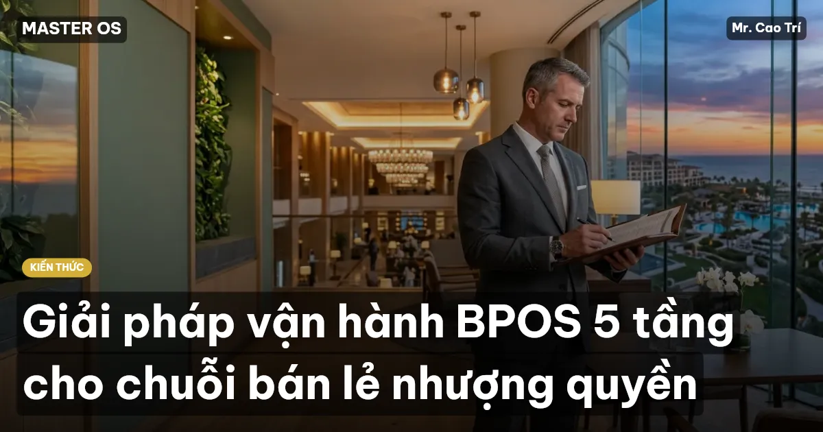 Giải pháp vận hành BPOS 5 tầng cho chuỗi bán lẻ nhượng quyền
