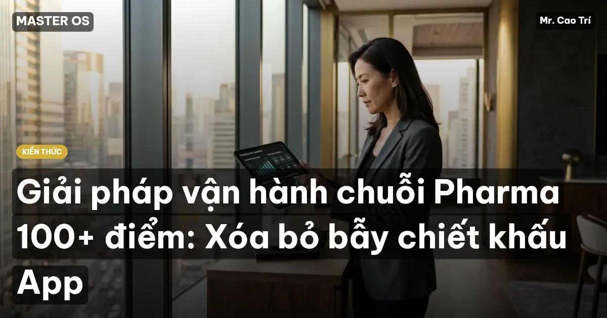 Giải pháp vận hành chuỗi Pharma 100+ điểm: Xóa bỏ bẫy chiết khấu App