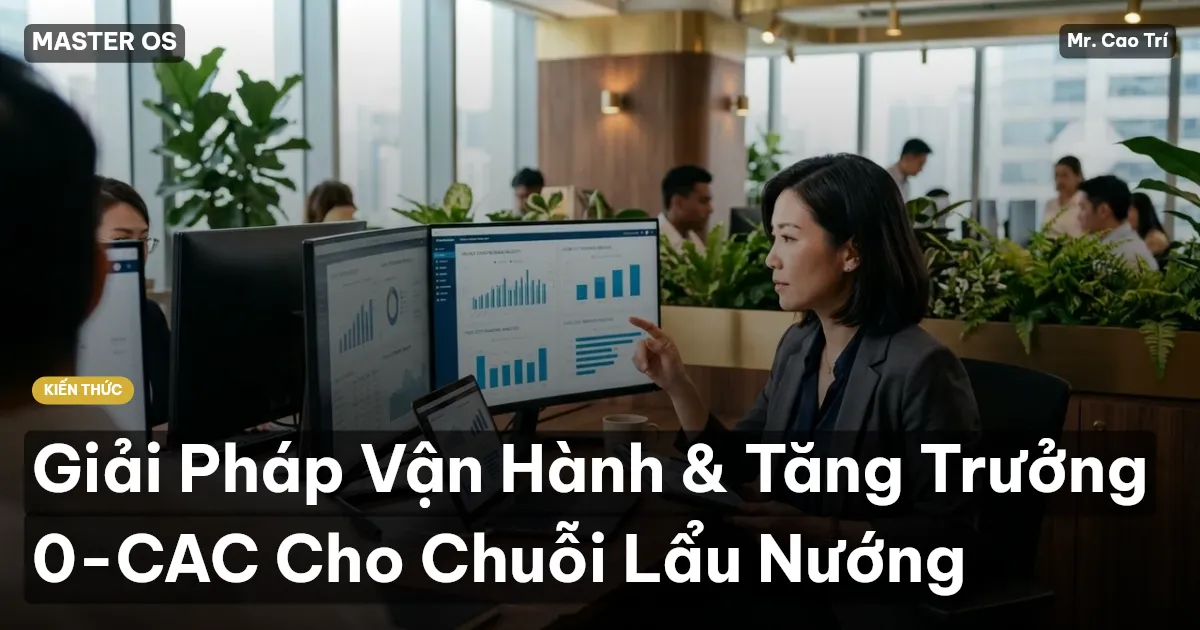 Giải Pháp Vận Hành & Tăng Trưởng 0-CAC Cho Chuỗi Lẩu Nướng