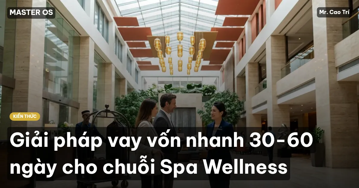 Giải pháp vay vốn nhanh 30-60 ngày cho chuỗi Spa Wellness