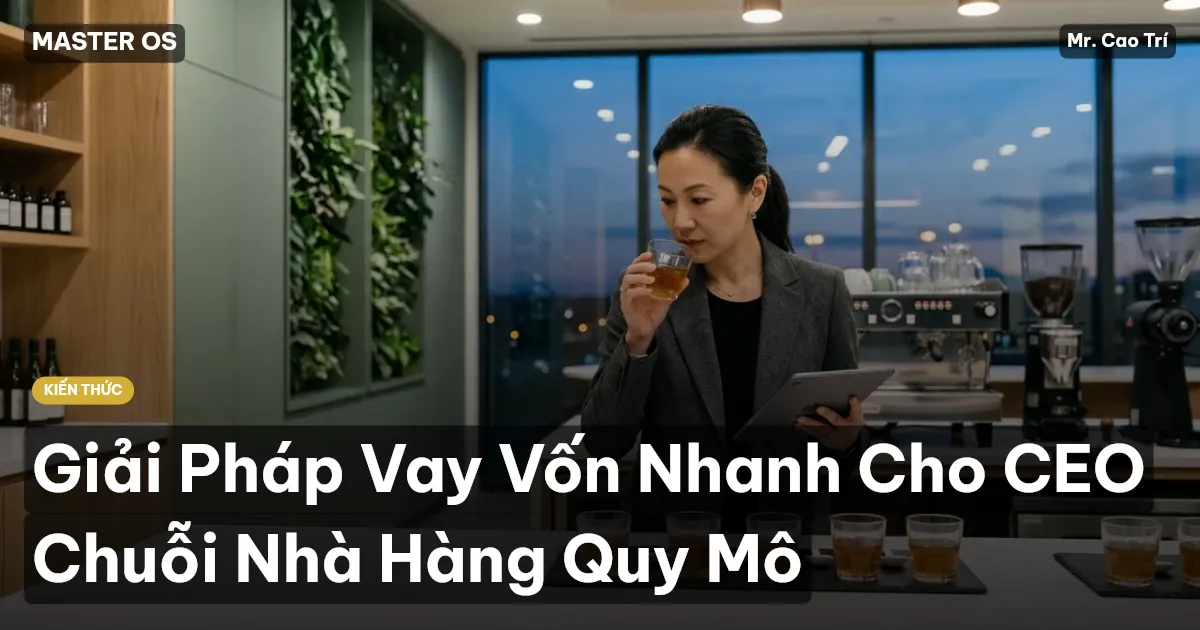 Giải Pháp Vay Vốn Nhanh Cho CEO Chuỗi Nhà Hàng Quy Mô