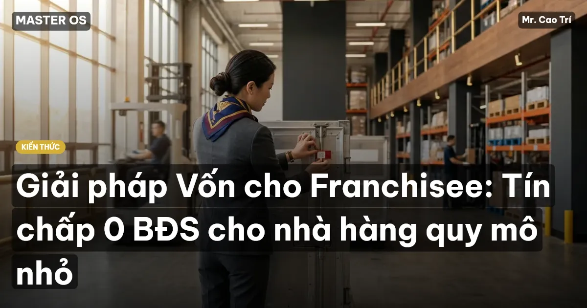 Giải pháp Vốn cho Franchisee: Tín chấp 0 BĐS cho nhà hàng quy mô nhỏ