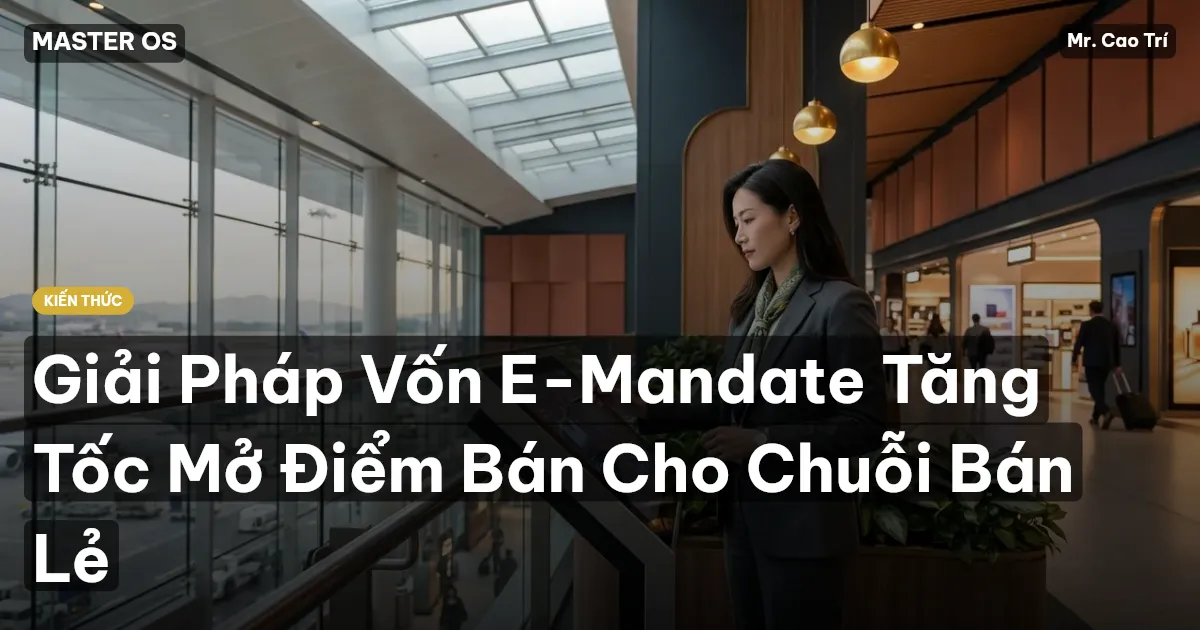 Giải Pháp Vốn E-Mandate Tăng Tốc Mở Điểm Bán Cho Chuỗi Bán Lẻ