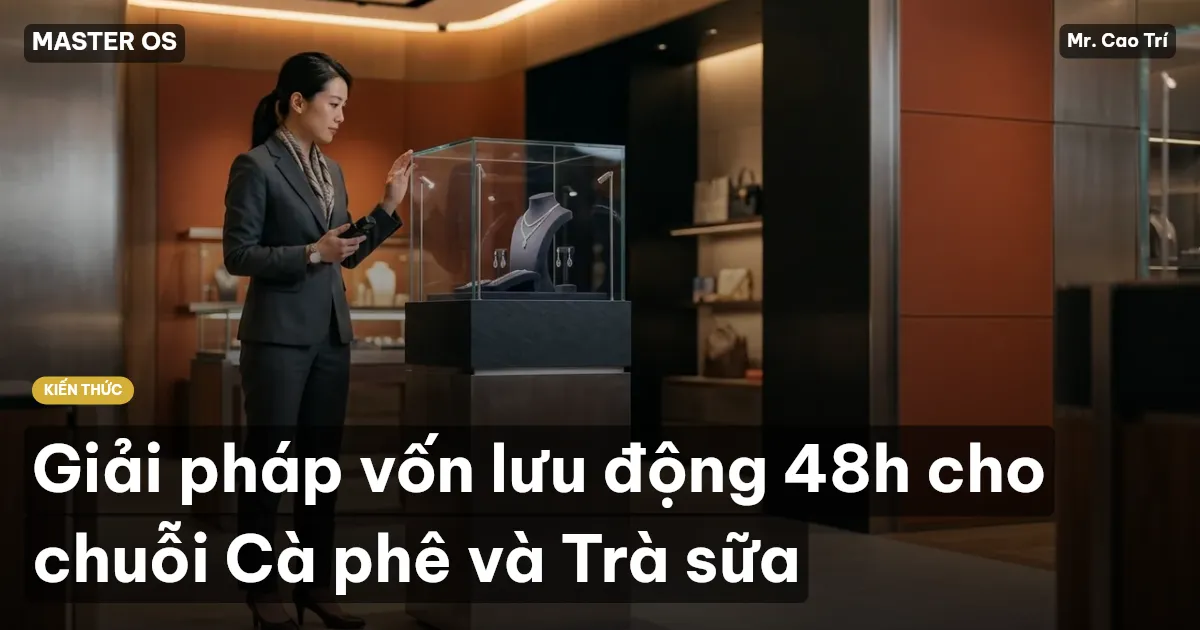 Giải pháp vốn lưu động 48h cho chuỗi Cà phê và Trà sữa