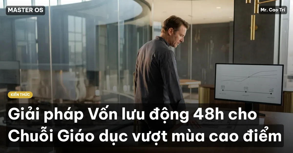 Giải pháp Vốn lưu động 48h cho Chuỗi Giáo dục vượt mùa cao điểm