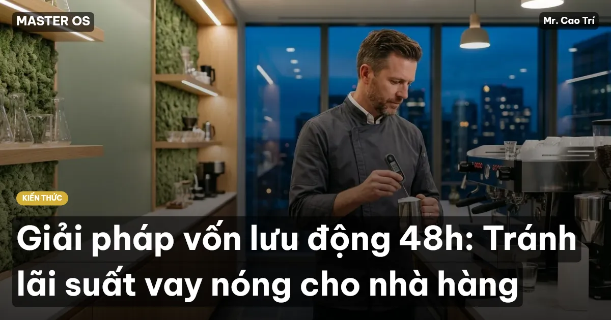 Giải pháp vốn lưu động 48h: Tránh lãi suất vay nóng cho nhà hàng